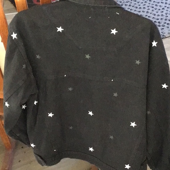 Black jacket with stars. 100% cotton - Picture 5 of 5